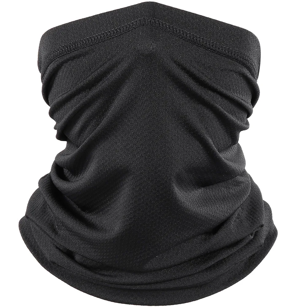 Summer Breathable Cool Mesh Bandana Hiking Hunting Cycling Running Tube Scarf Ski Sports Neck Warmer Half Face Mask Men Women-animated-img