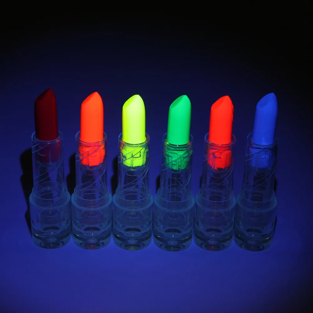 6pcs Halloween Glow pop In Dark Face Black Light Paint Uv Neon