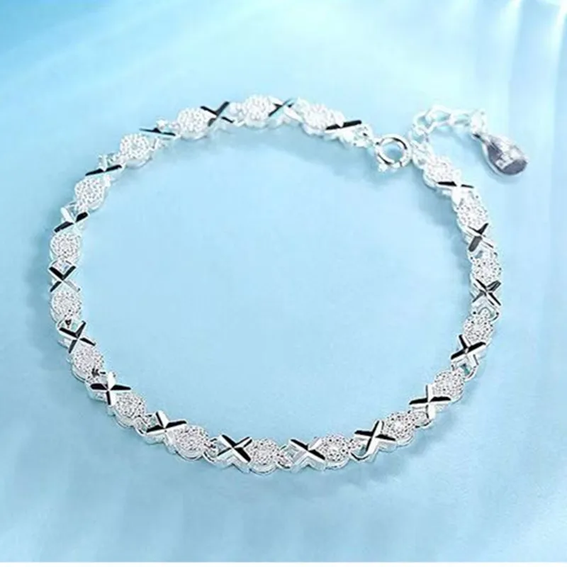 High Quality 925 Sterling Silver Fashion Multiple Styles Bracelet Chain For Women Fashion Wedding Party Beautiful Jewelry Gift-animated-img