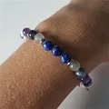 Natural Stone Crystal Beads Bracelet for Women Unisex 7 Chakra Energy Protection Healing Prosperity Bangle Good Luck Jewelry preview-3