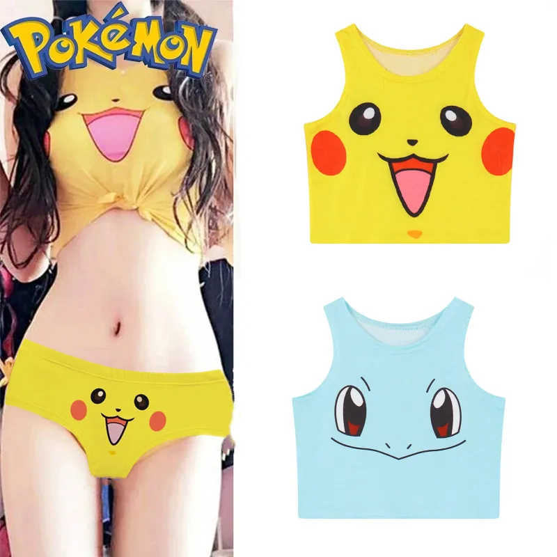 Anime Pokemon Pikachu Ladies Underwear 3D Print Panties Seamless Breathable  Women Low Waist Sexy Cosplay Costume Accessories - AliExpress
