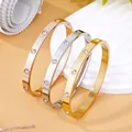 1PC Women's Fashion Stainless Steel Waterproof Luxury Bracelet Jewelry Accessories Suitable for Date, Party, Festival Gifts-S090 preview-2