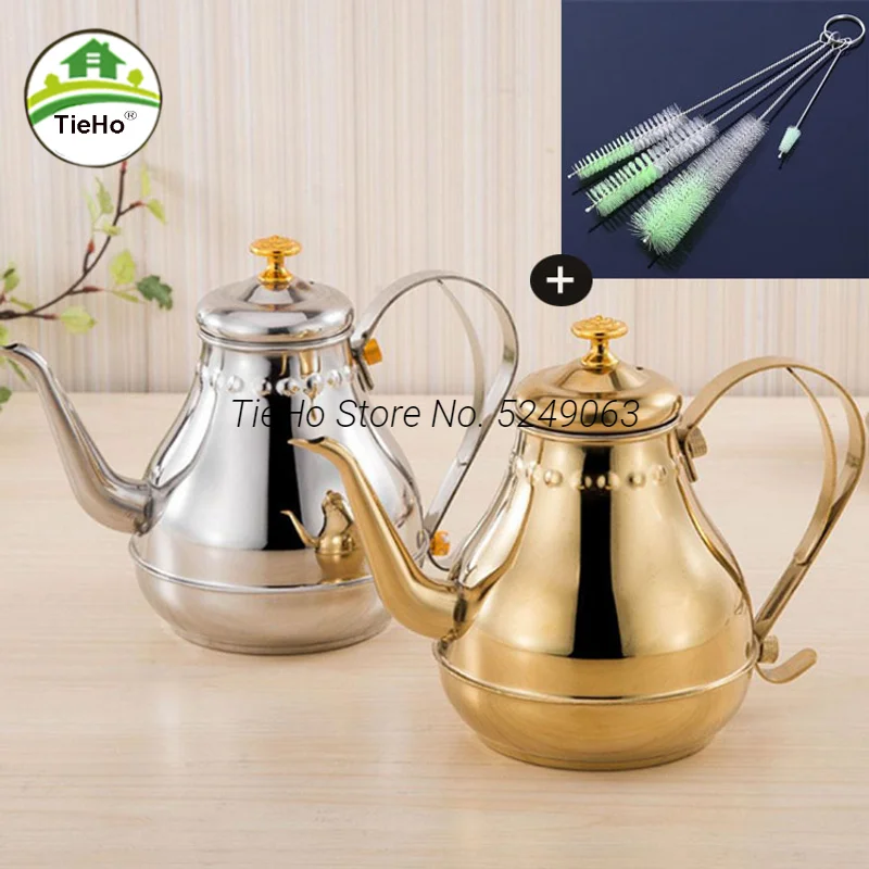 clean stainless steel tea kettle