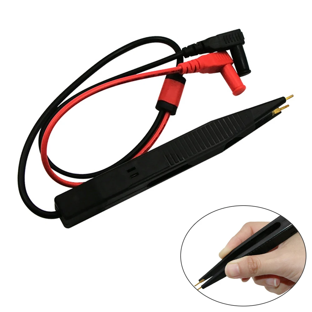 Купить Алиэкспресс LCR Digital Multimeter Probe Tweezers SMD Inductor