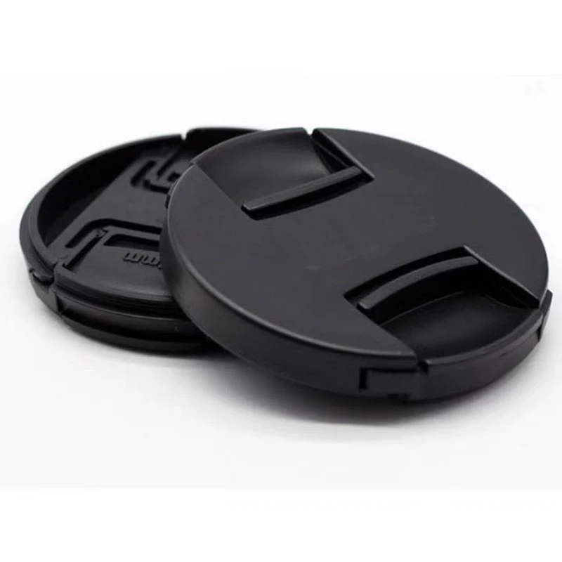 High-quality second generation  43 49 52 55 58 62 67 72 77 82mm Center Pinch Snap-on Cap Cover For Canon Camera Lens