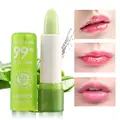 Lip Balm Lipstick Aloe Vera Strawberry Makeup Lip Care Lipstick Color Mood Changing Long Lasting Moisturizing Lipstick Beauty