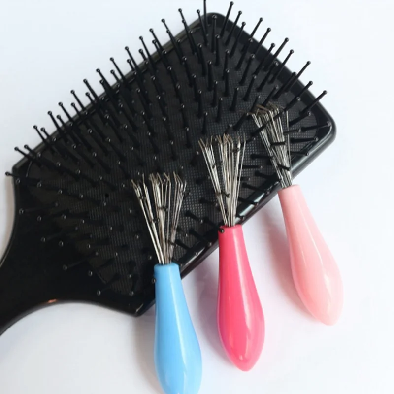 Comb Hair Brush Cleaner Plastic Handle Cleaning Brush Remover Embedded Beauty Tools Cleaning Products Cleaning Supplies-animated-img