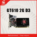 VEINEDA GT610 2GB DDR3  Low Profile Chipset video  for normal PC and LP case Stronger Than HD6450 Refurbished cards preview-1