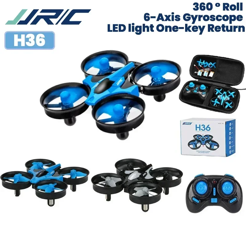 JJRC H36 Mini Rc Drone 4ch 6-Axis Headless Mode Helicopter 360° Flip Remote Control Quadcopter Toy Mini Drone For Kids-animated-img