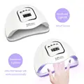 LED Nail Lamp for Manicure 114W/90W/54W Nail Dryer Machine UV Lamp For Curing UV Nail Gel Polish With Motion sensing LCD Display preview-5