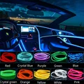 Car Interior Lights Ambient Lights 1M 3M 5M LED Flexible Neon Lighting String Lights For Car Interior Dashboard Door Decoration