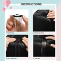 6PCS/Pack Fairy Hair Tinsel Clip In Hair Tinsel Kit Tensile Hair Extensions  Glitter Hair Extensions Hair Accessories For Women