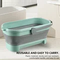 Collapsible Bucket Portable Folding Mop Bucket Silicon Bucket For Car Washing Fishing Camp Household Cleaning Bathroom Accessory preview-4