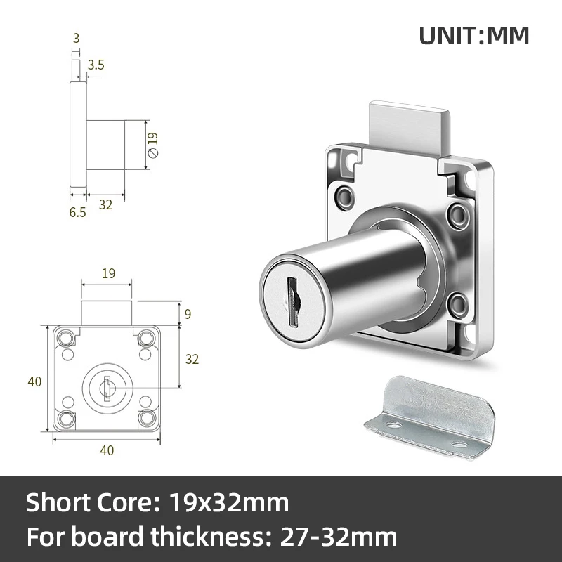 Drawer Locks with 2 Keys Lock Furniture Hardware Door Cabinet