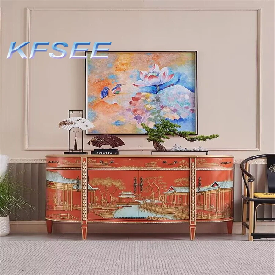 Prodgf 200cm length 333 333 Romantic Antique Kfsee Cabinet Sideboard-animated-img