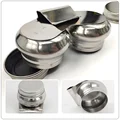 2 Pcs Stainless Steel Color Mixing Pot Outdoor Painting Palettes Watercolor Cup Linseed Oil Dippers Pots Turpentine Container preview-1