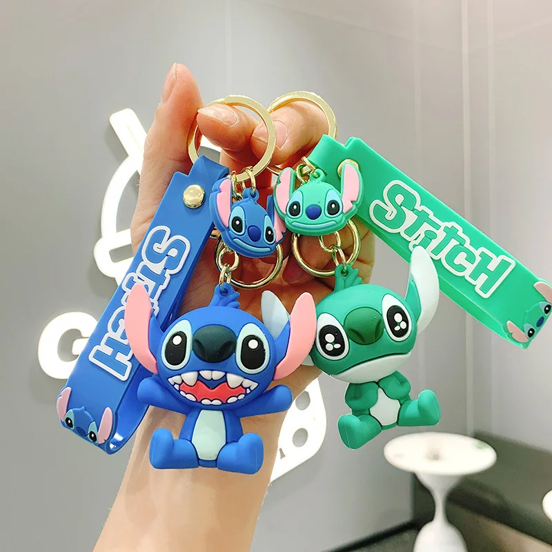 cartoon lilo & stitch keychain kawaii