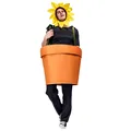 Halloween Flower Pot Costume for Adults Cosplay Women s Sunflower Costume with Headpiece for Garden Theme Party Sunflower preview-3