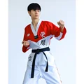 Adult Kid WTF Style Ribbed Taekwondo Polycotton Suit Dobok Martial Art Athletics preview-3