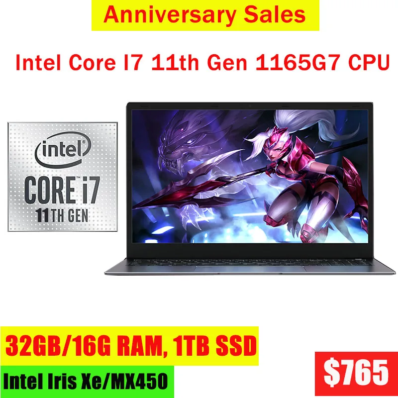 Купить Ноутбуки MOLOSUPER 15.6inch 11th Gen. Core I7 1165G7 I5 1135G7 Quad Core Laptop