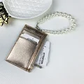 PU Leather Mini Coin Wallet Zipper Storage Bag Multifunctional Portable Coin Key Organizer Card Holder Silver Coin Purse Bags