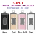 Usb Flash Drive pendrive For iPhone 6/6s/6Plus/7/7Plus/8/X Usb/Otg/Lightning 32g 64gb Pen Drive For iOS External Storage Devices preview-3