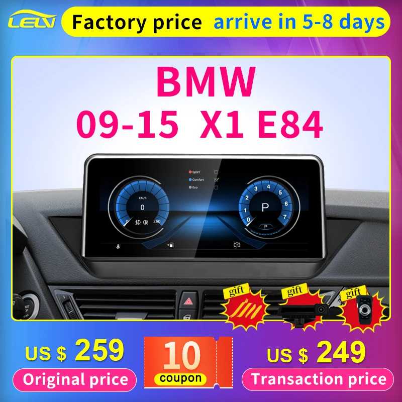 Factory Price 10.25"HD Android Car Video Player  Apple Carplay GPS Navigation  For BMW x1 E84 Bluetooth Multimedia Screen Radio