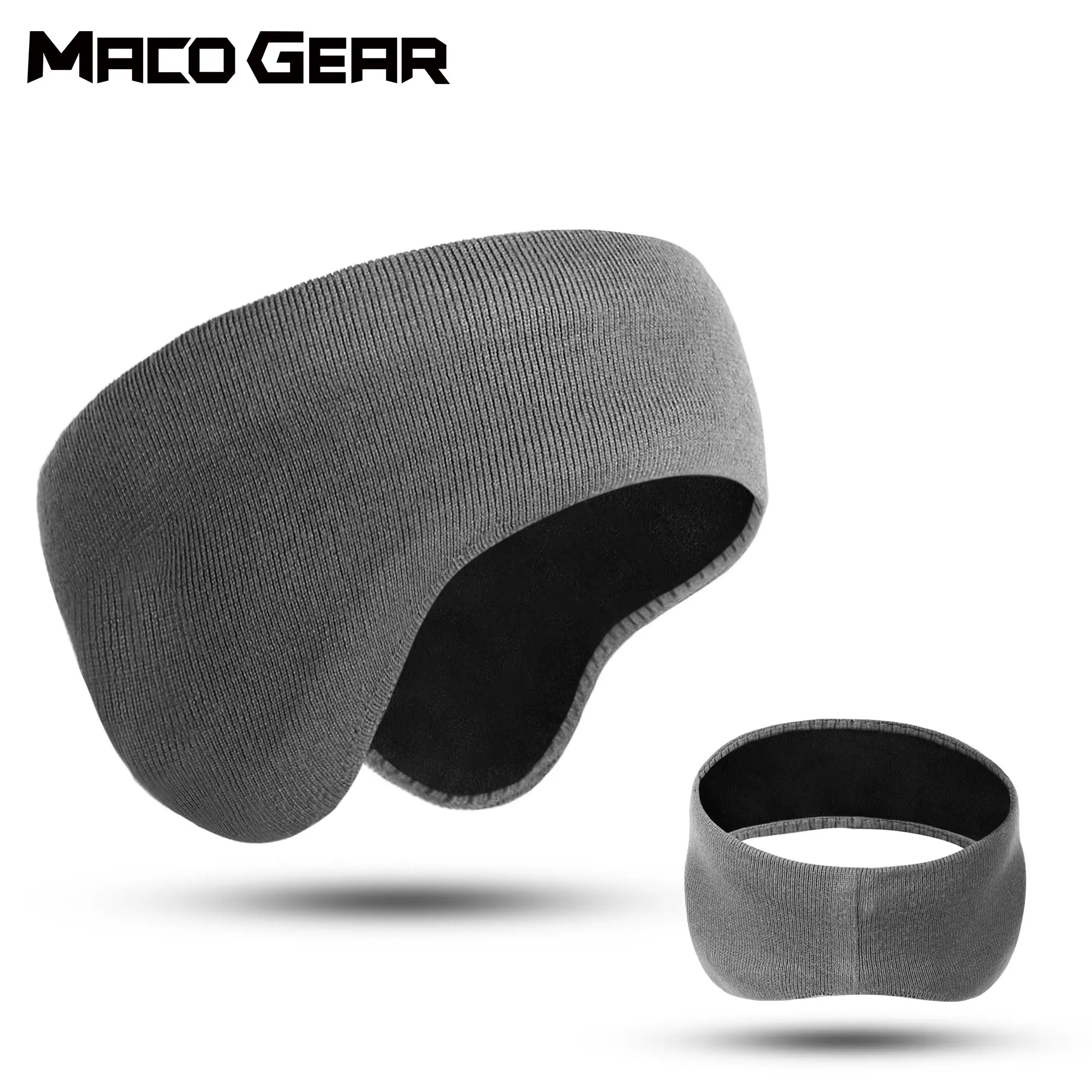 Winter Thermal Headbands Double-layer Knitted Sport Sweatband Ear Warmer Outdoor Skiing Running Cycling Yoga Windproof Hairbands-animated-img