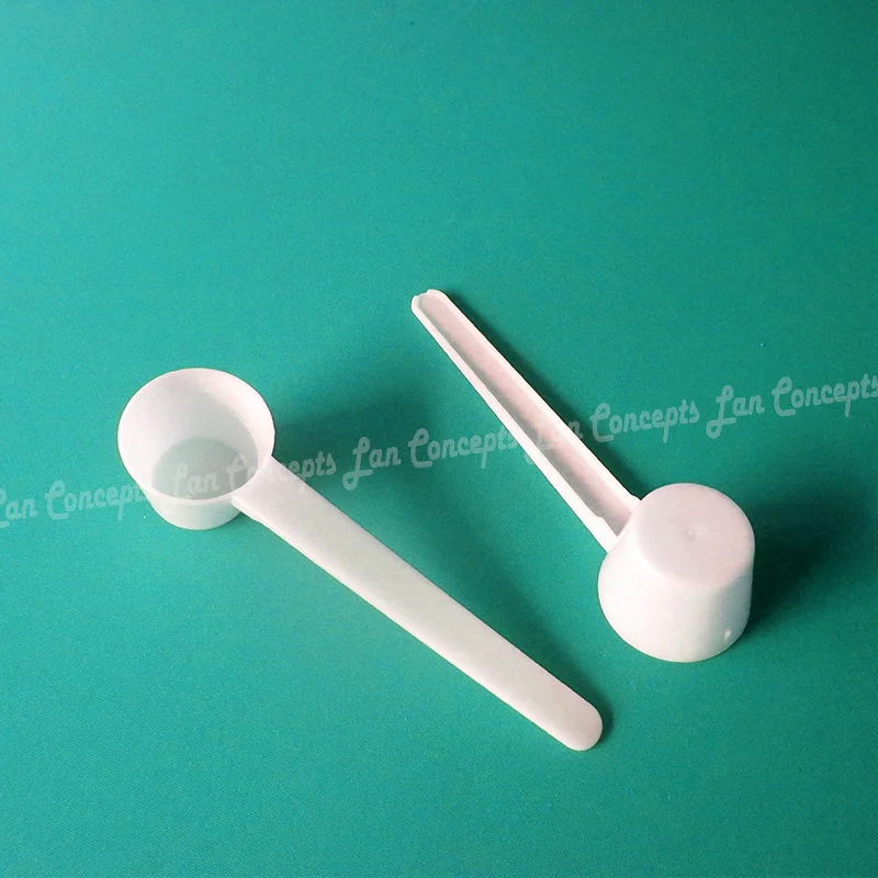 50pcs/lot Measuring Plastic Scoop PP Measure Spoon 0.5g 1ml 5g 9m 10ML 6g  13ml 8g 16ml 15g 30ml for option - white free shipping - AliExpress