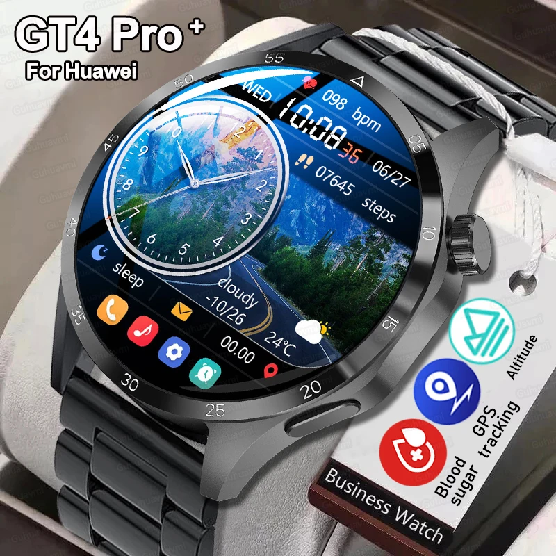 For Huawei Watch GT4 Pro Smart Watch Men 360*360 HD Screen NFC IP68  Waterproof Sport Watches GPS Trajectory Smartwatch 2023 New