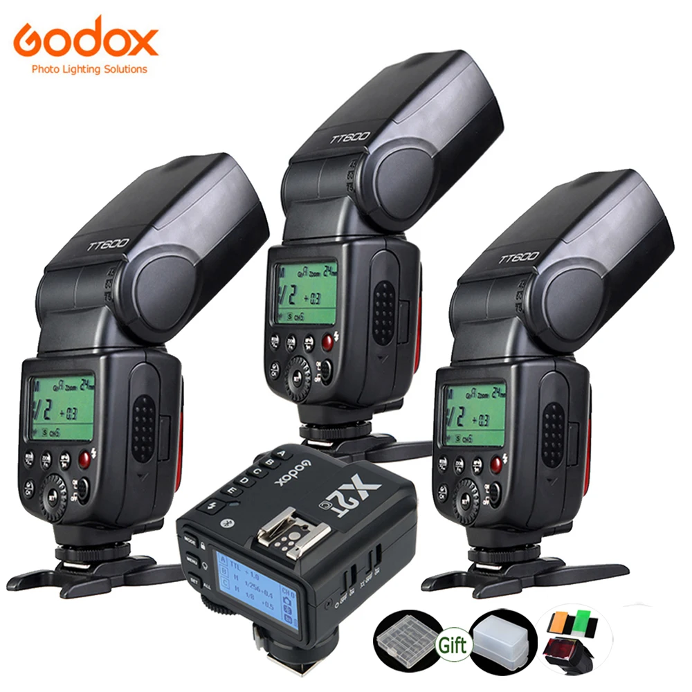 GODOX TT600 GN60 Flash Light Master Slave Speedlite 2.4G Wireless System for DSLR Camera Canon Nikon Pentax Olympus Fuji Sony-animated-img