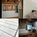 Foam 3D Wall Stickers Self Adhesive Wallpaper Panels Home Decor Living Room Bedroom House Decoration Bathroom Brick Wall Sticker preview-4