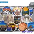 World Landmark Famous City Buildings Stickers Travel Beautiful Scenery PVC  Waterproof for Laptop Phone Suitcase Skateboard