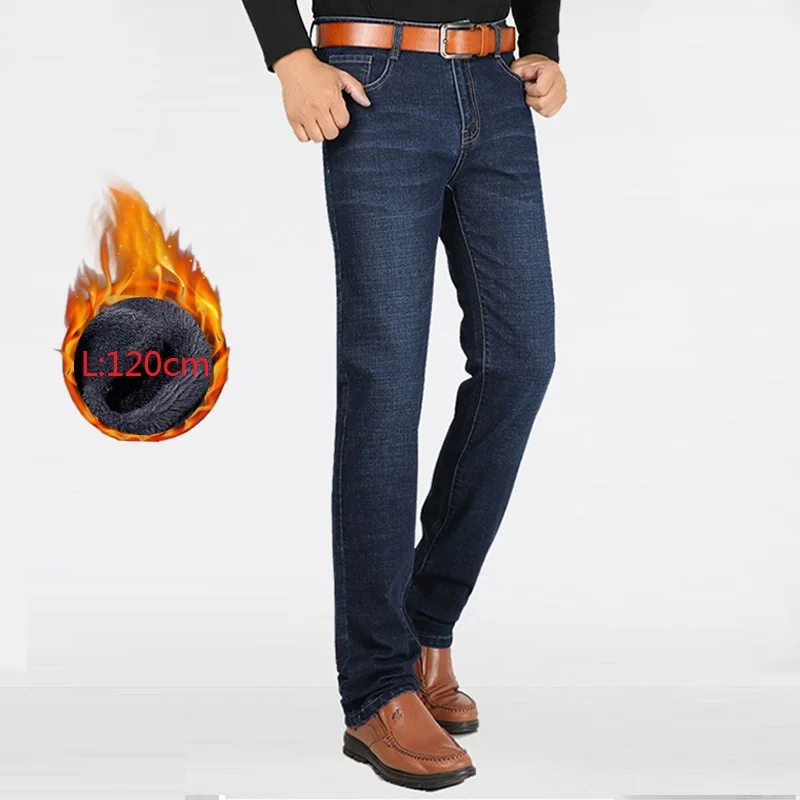 Men Winter Jeans 2022 Straight Thick 