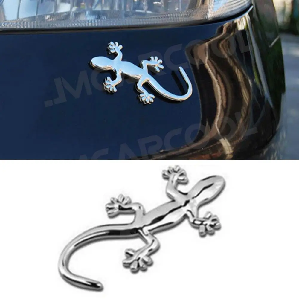 Auto Accessorise Aluminum alloy Material Lizard 3D emblem Sticker Accessorise For All Car Decoration Tools Styling-animated-img