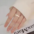 Cute Daisy Flowers Rings For Women Sweet Girls Exquisite Enamel Sunflower Open Ring 2022 Korea New Trend Jewelry Wedding Gift preview-6