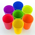 7pcs Rainbow Plastic Cups Set Reusable Water Mug Picnic Travel Trendy Funny Portable Rainbow Suit Cup Party Kids Drink Cup preview-4