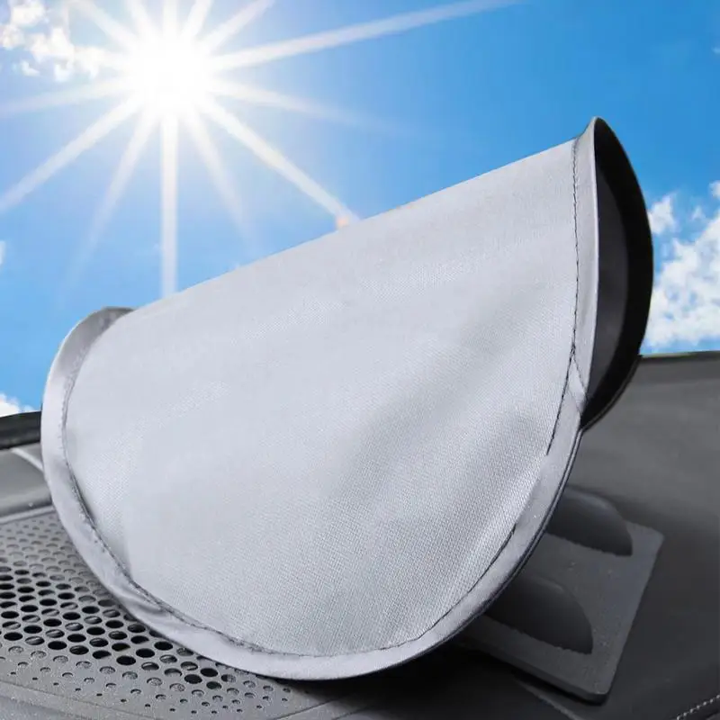 Car Cell Phone GPS Sun Shade Anti-Glare Foldable Navigation Screen Protector Navigation Sun Hood Cover Car Interior Spare Parts-animated-img