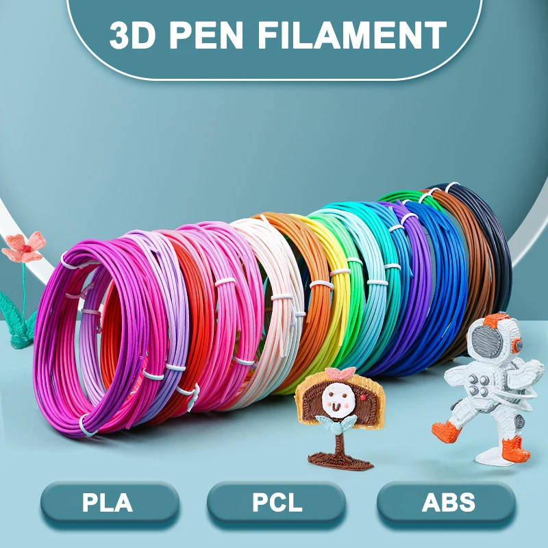 PLA / ABS / PCL Filament For 3D Pen,10/20/30 Rolls Diameter 1.75mm