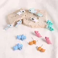 2pcs/1pair Animal Cartoon Stud Earring For Women Cute Dinosaur Little Dog Whale Clay Bite Ear Jewelry Funny Gifts Fashion preview-2