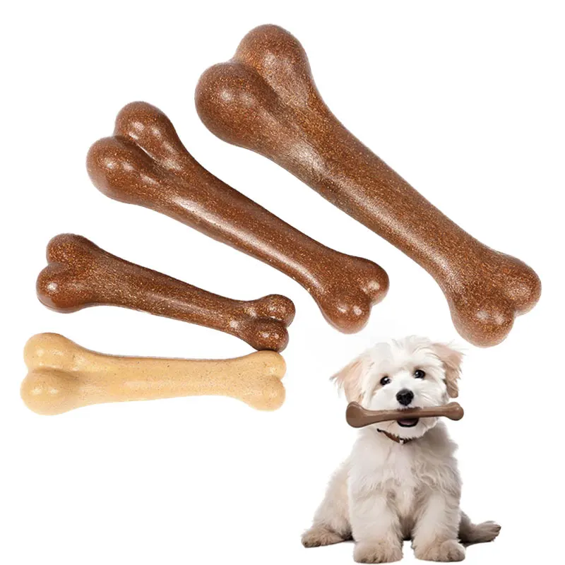 Bone Shaped Dog Chew Toys Aggressive Chewers Long Lasting Durable Bones Dog Toy for Puppy Teething Small Large Dog Accessories-animated-img