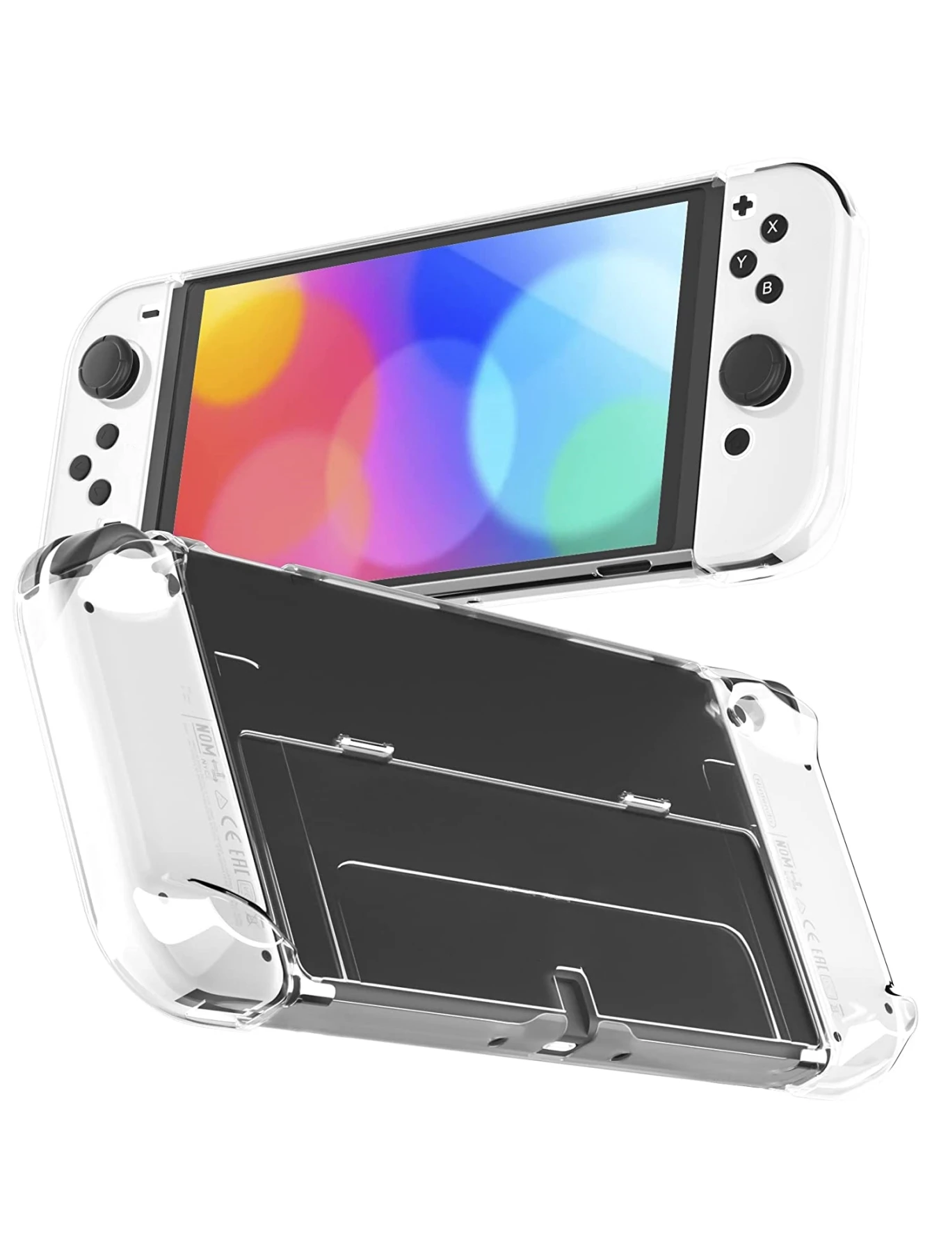 Transparent Case For Switch OLED, Clear Dockable Shell Compatible With Switch Protective Cases-animated-img