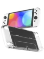 Transparent Case For Switch OLED, Clear Dockable Shell Compatible With Switch Protective Cases