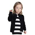 Black Cardigan Kids for Toddler Girl Clothes Boys Cardigans Knitwear Baby Children Clothing Sweaters Spring Autumn Knitting Coat preview-1