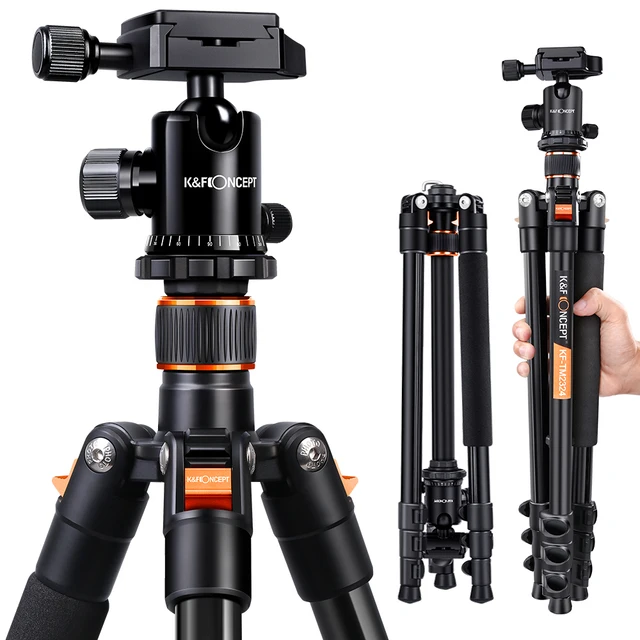 Купить Алиэкспресс K&F Concept 64''/162cm DSLR Tripods Lightweight