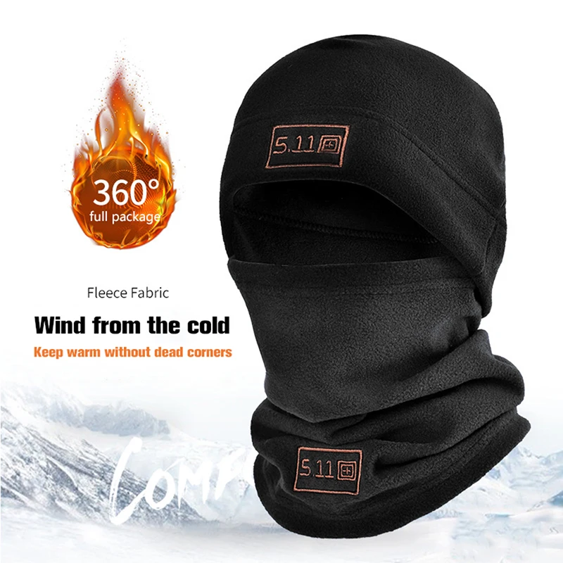 Winter Polar Coral Fleece Balaclava Men Face Mask Neck Warmer Beanies Thermal Head Cover Tactical Military Sports Scarf Ski Caps-animated-img