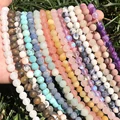Natural Stone Matte Amazonite Round Beads for Jewelry Making  Perles Gem Loose Beads Diy Bracelet Necklace 15'' 4/6/8/10/12mm preview-6