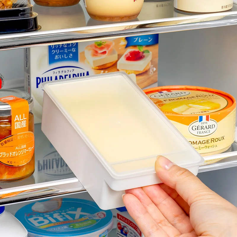 Butter sealed storage box Butter fresh-keeping cutting box Multi-function refrigerator fresh-keeping box with cover-animated-img