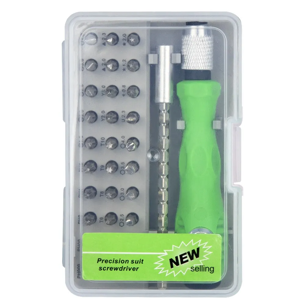 4-teiliger Dreikantschlitz-Schraubendreher Set – Magnetische Spitze, Chrom-Vanadium-Stahl, 16 Cm Länge