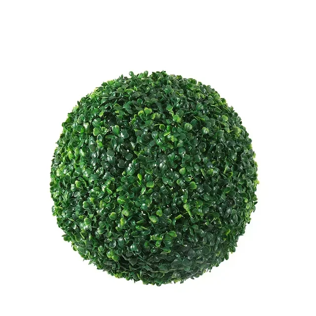15-50cm artificial green plant grass ball simulated boxwood decorative ball balcony courtyard garden wedding home decoration-animated-img